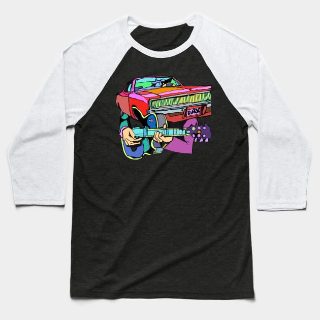 racecar radio Baseball T-Shirt by DaxNorman